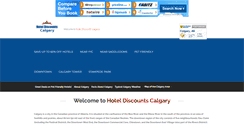 Desktop Screenshot of hoteldiscountscalgary.com