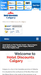 Mobile Screenshot of hoteldiscountscalgary.com