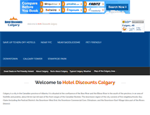 Tablet Screenshot of hoteldiscountscalgary.com